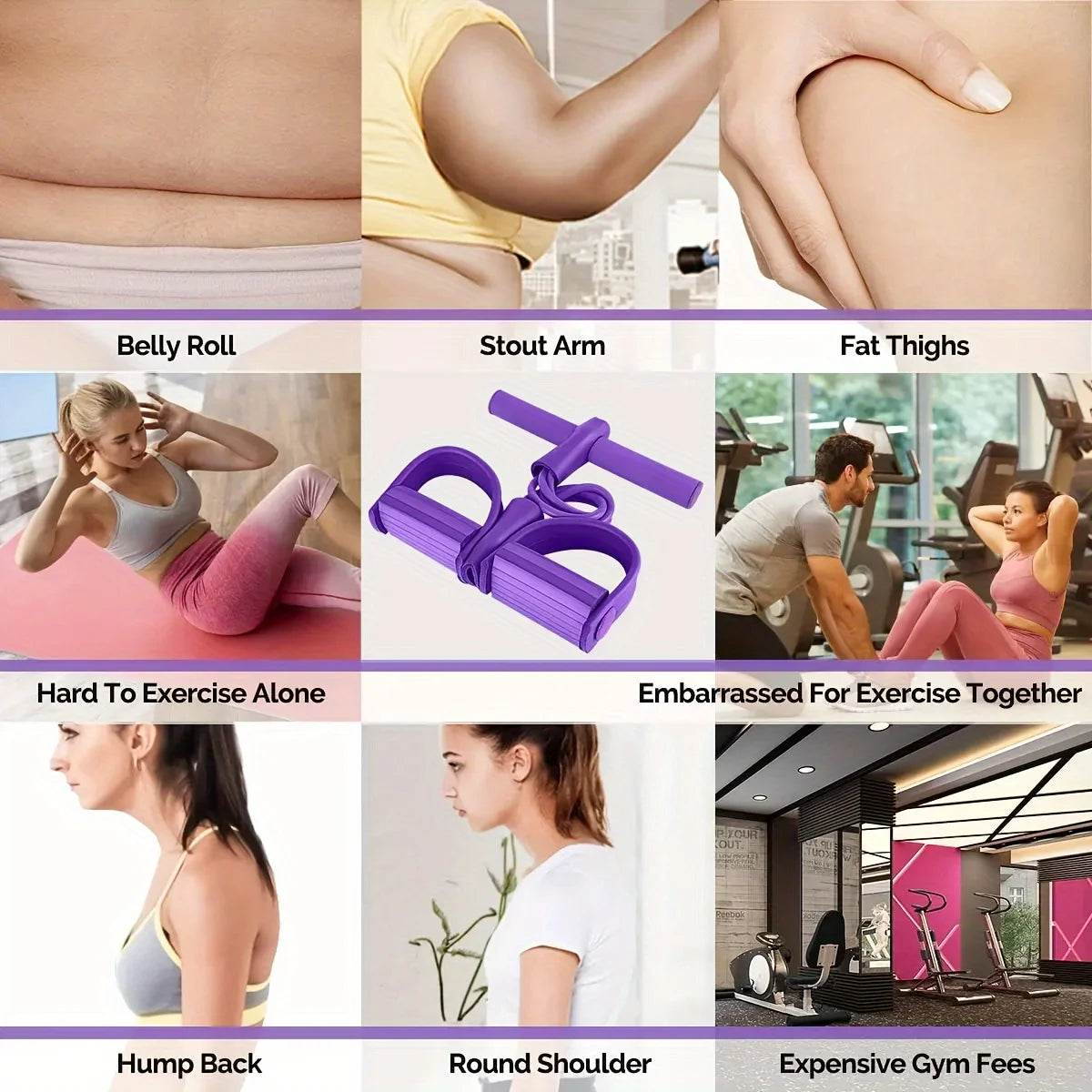 Élastique de musculation avec pédales – Fitness & Yoga