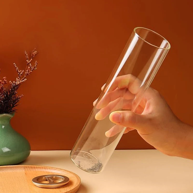 🕯️ Brûleur d'Encens Moderne en Verre Anti-Cendres