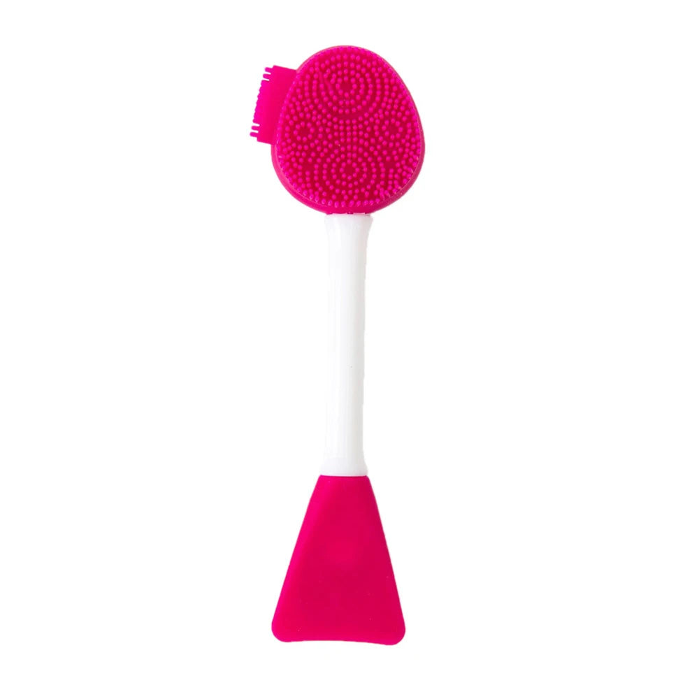 Brosse nettoyante visage 2-en-1 en silicone