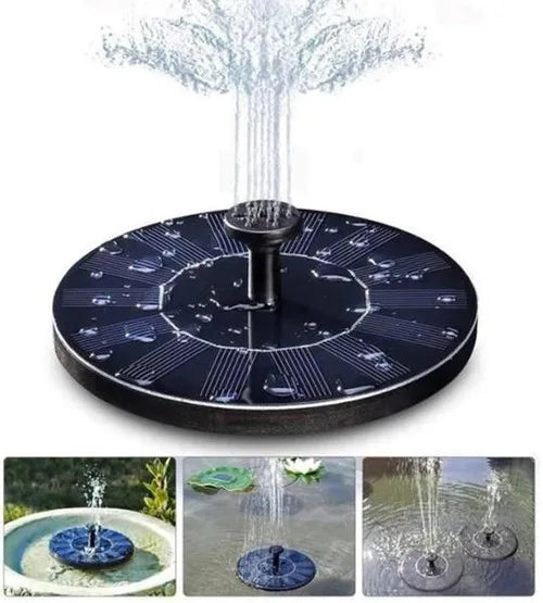 Fontaine solaire pour jardin – Pompe à eau avec 6 jets