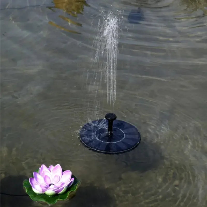 Fontaine solaire pour jardin – Pompe à eau avec 6 jets
