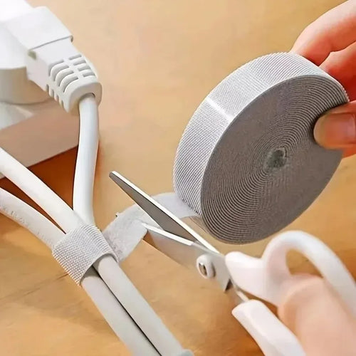 Cable Organizer for Cable Management: 1/5M Wire Winder Tape for