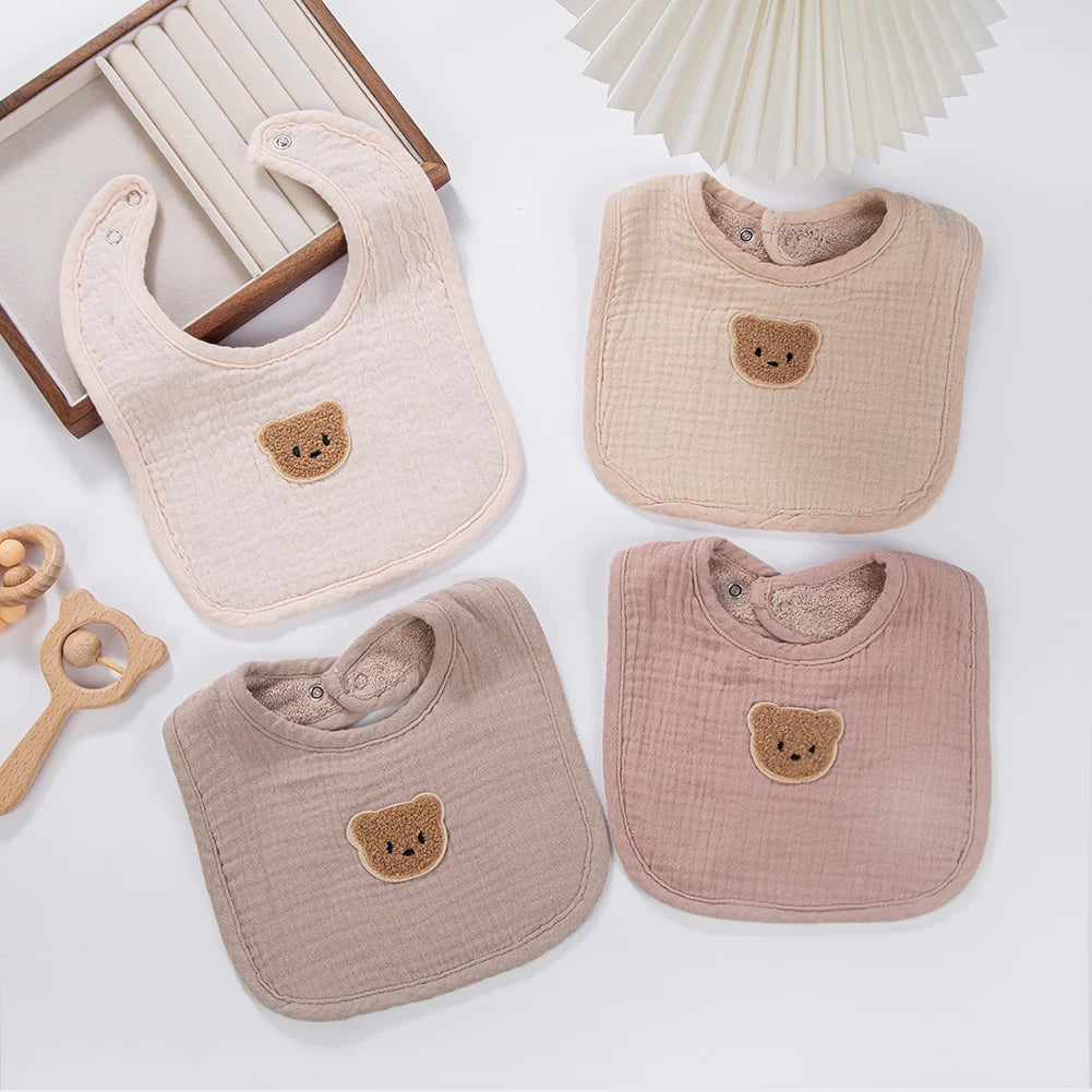 Bavoir 3-en-1 pour Bébé – Coton Doux