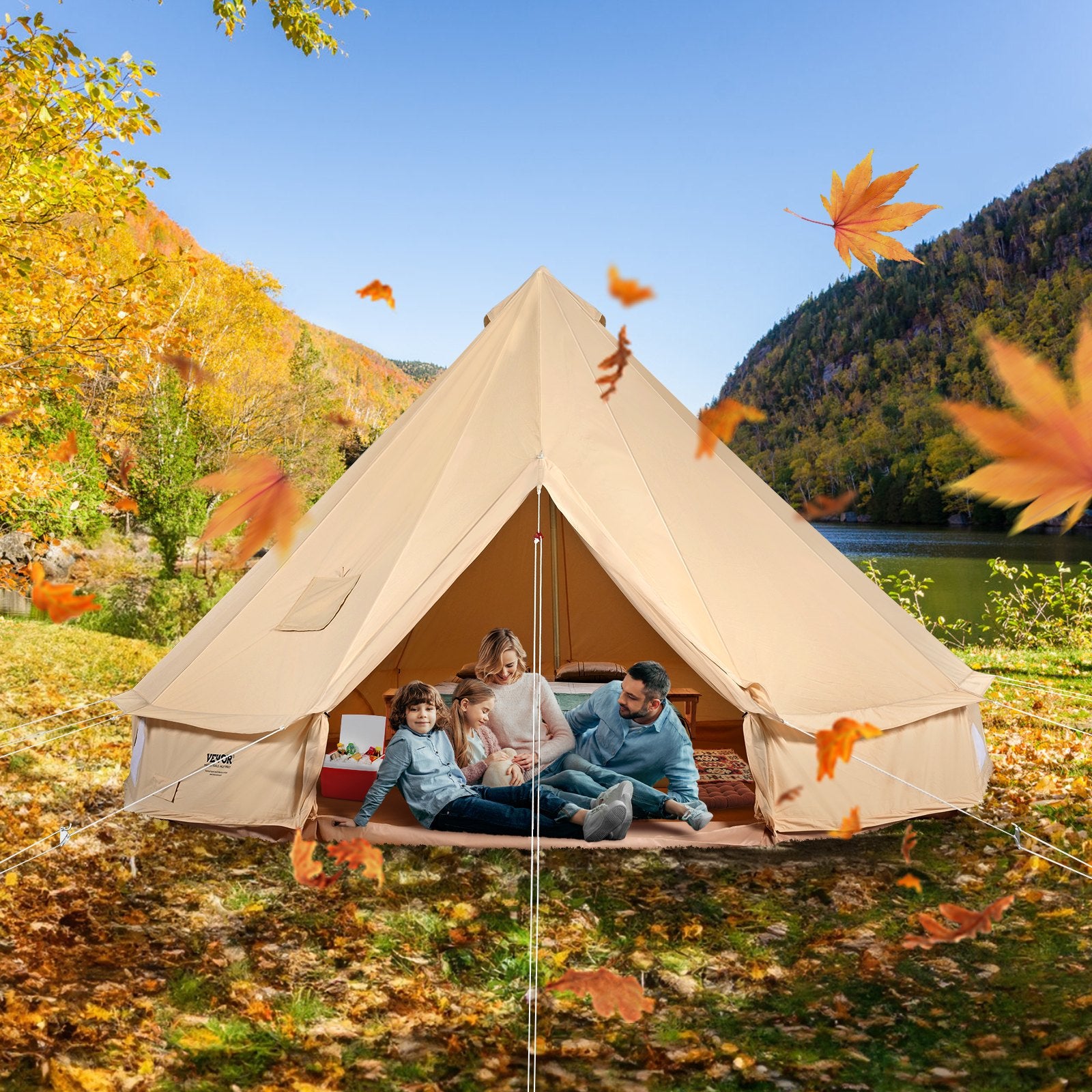 🏕️ Tente Cloche Premium 5 m – 4 Saisons | Camping, Glamping & Aventure