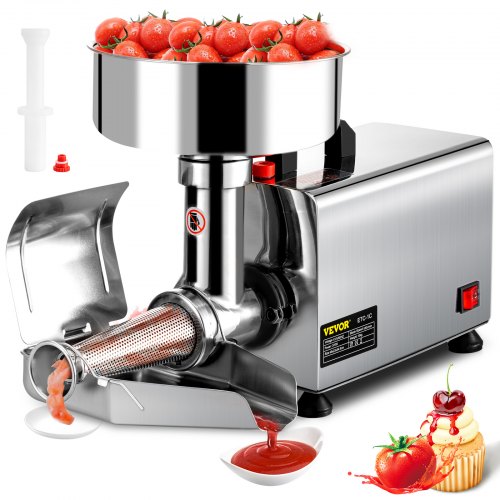 🍅 Presse-Tomates Électrique 370W en Acier Inoxydable – Sauces & Coulis Maison
