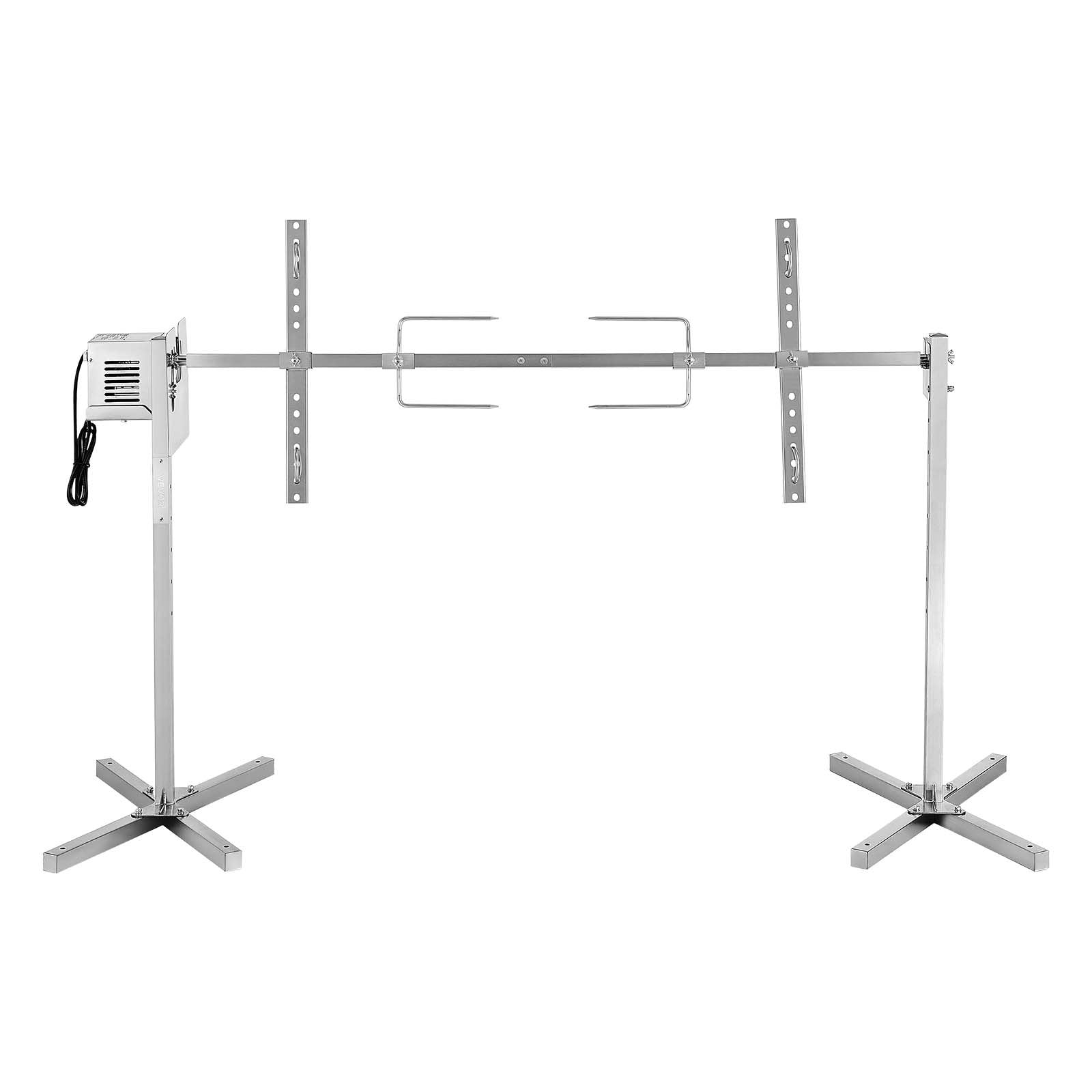 🔥 Rôtissoire Électrique Automatique avec Broche Rotative – 8 Niveaux de Hauteur